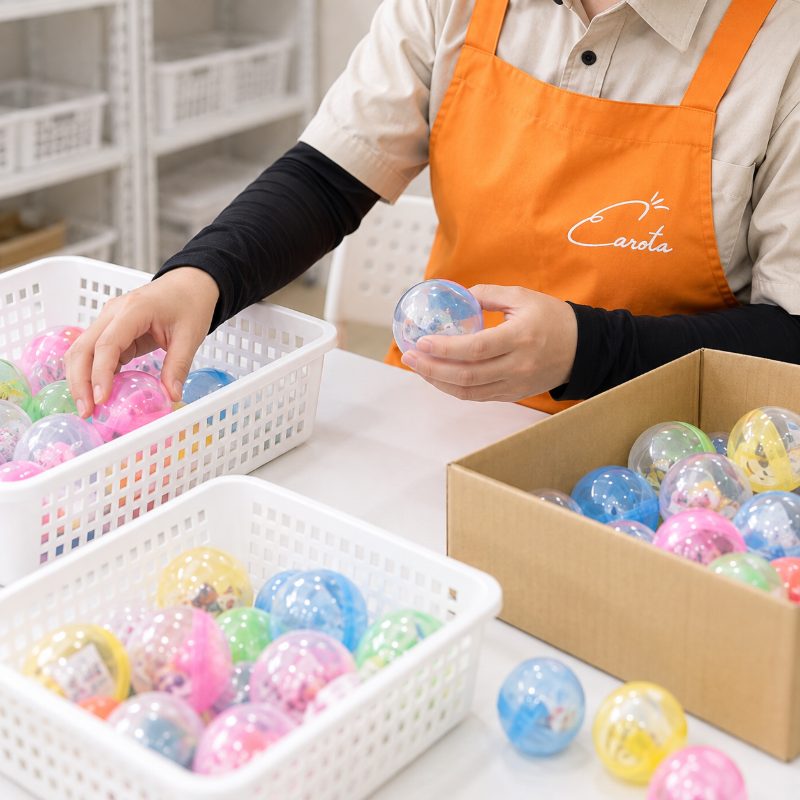 梱包などの軽作業をする様子